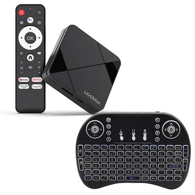 H96max Android TV Box with 4K Ultra HD, WiFi 6, Bluetooth 5.4, USB 3.0 – Smart Media Player for Streaming, Gaming, Screen Cast Home Theater