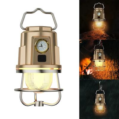 Rechargeable Camping Lantern Rechargeable Portable Tent Light IPX4 Waterproof Outdoor Lighting Accessory for Hiking Fishing Outdoor CampingTent Decoration 1PC