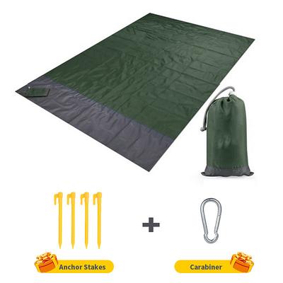 Camping Mat Waterproof Pocket Beach Blanket Outdoor Grounding Mat Mattress Picnic Pocket Carpet Rug Sand Beach Mat Portable Folding Lightweight Sleeping Bed Pad