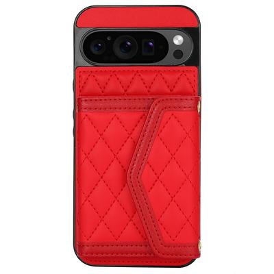 Phone Case For Google Pixel 9 Pro Pixel 9 Pro XL Pixel 8 Pro Pixel 8 Pixel 9 Back Cover with Stand Holder with Lanyard Card Slot Retro TPU PU Leather