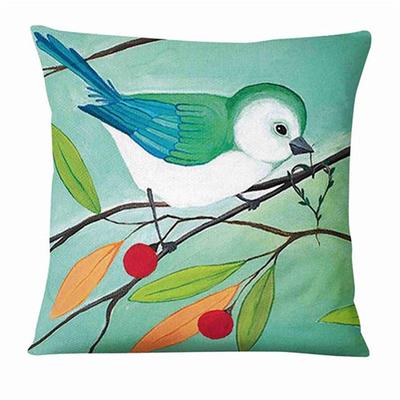 Hand-Painted Pattern Double Side Cushion Cover 1PC Soft Decorative Square Pillowcase for Sofa bedroom Car Chair Superior Quality Outdoor Cushion for Patio Garden Farmhouse Bench Couch