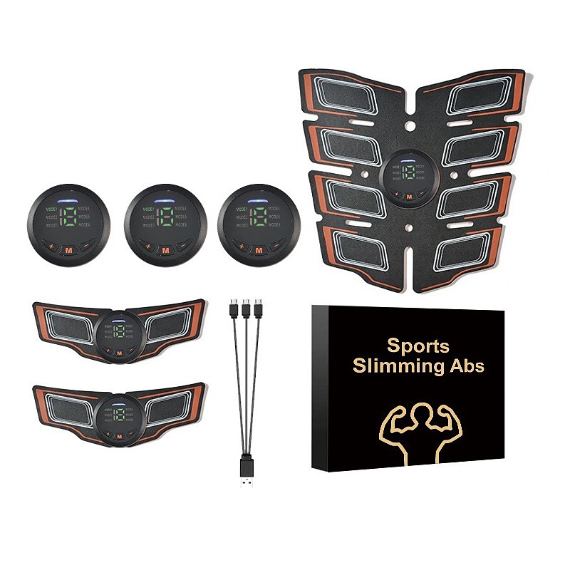 ABS Muscle Stimulator Ab Machine Portable Abdominal Toning Belt Home Office Fitness Workout Equipment For Abdomen Valentine's Day Gift