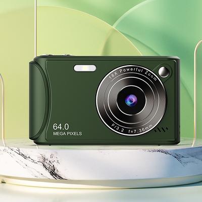 Auto Focus 64MP 4K Face Detection 2.4-inch 18X Zoom 650mah Rechargeable Battery Pocket Cinema Digital Compact Video Cameras