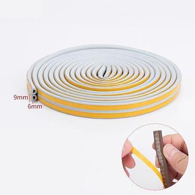 Cool Wallpapers Wall Mural 5 Meters Door And Window Sealing Strip Self-adhesive Door Bottom Anti-theft Door Soundproof Window Paste Anti-collision And Windproof Adhesive Strip Suitable For Gap 9x6mm