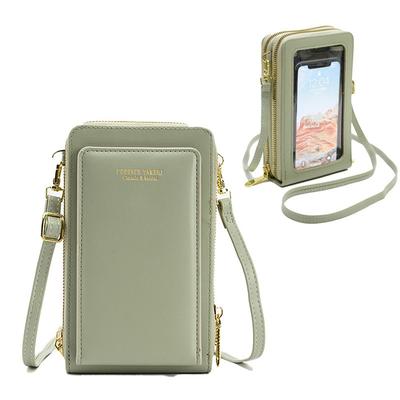 Cell Phone Purse, Women's Phone Case Crossbody, Touchscreen Phone Wallet Crossbody with Adjust Chain Strap, Waterproof Small Messenger Shoulder Bag Handbag Magnetic Snap Fit to 6.5 Phone