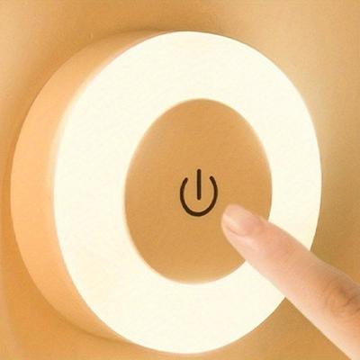 Touch Light Led Tap Light 3 Colors Adjustable Closet Light Portable Wireless Under Cabinet Lights Dimmable Lights For Bedroom Kitchen Counter Stair Hallway