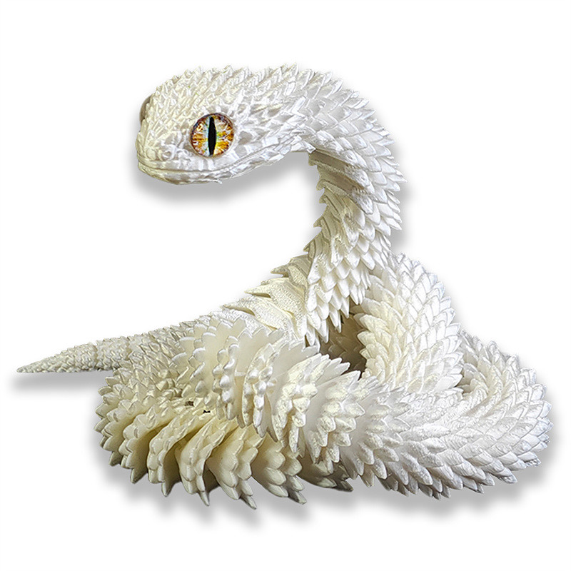3D Printed Animals Set 3D Printed Snake Toys 3D Printed Articulated Flexible Fidget Toy 3D Printed Animals Exquisite Cute Pet Toy Adults Fidget Toys Christmas Gift