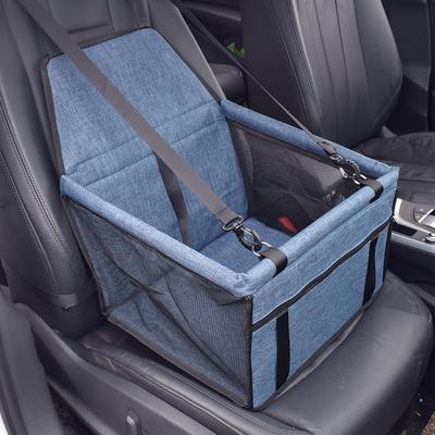 dog car seat, portable pet dog booster car seat breathable travel pet car seat carrier with seat belt for dogs amp; cats clip-on safety leash for cat puppy
