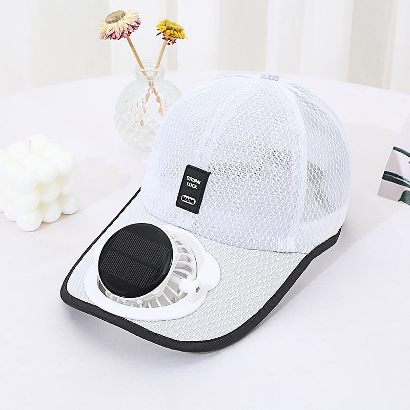 Solar Fan Hat Baseball Cap with Solar Fan Golf Hat USB Charging Fan Breathable Mesh Hat with Fan Unisex for Summer Travel