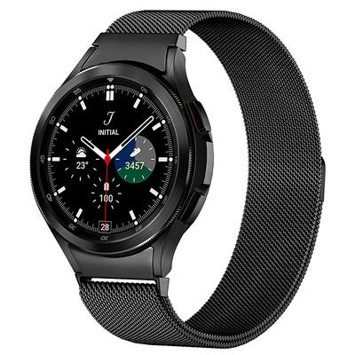 Watch Band for Samsung Watch 7/6/5/4 40/44mm, Galaxy Watch 5 Pro 45mm, Galaxy Watch 4/6 Classic 42/46/43/47mm, Watch 3, Active 2, Gear S2 Stainless Steel Replacement Strap 20mm Milanese Loop