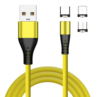 USB C Cable Lightning Cable Micro USB Cable USB A to Lightning / micro / USB C 2.4 A Charging Cable Magnetic Liquid Silica Gel For iPad Samsung Xiaomi Phone Accessory