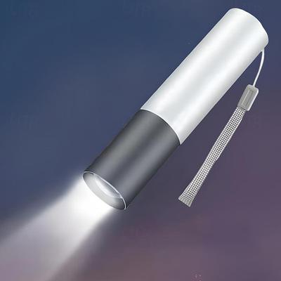 Portable Mini LED Flashlight, LED Torch Rechargeable 3 Lighting Modes Waterproof Retractable Powerful Light Torch Outdoor Zoom Torch