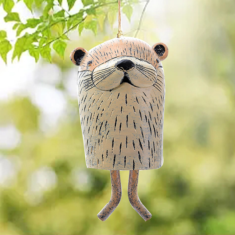 Beautiful Rustic Animal Wind Chimes Boho Handmade Garden Decor GiftResin Animal Decor Gift Ideas Garden Decor Unique Gift 1pcs