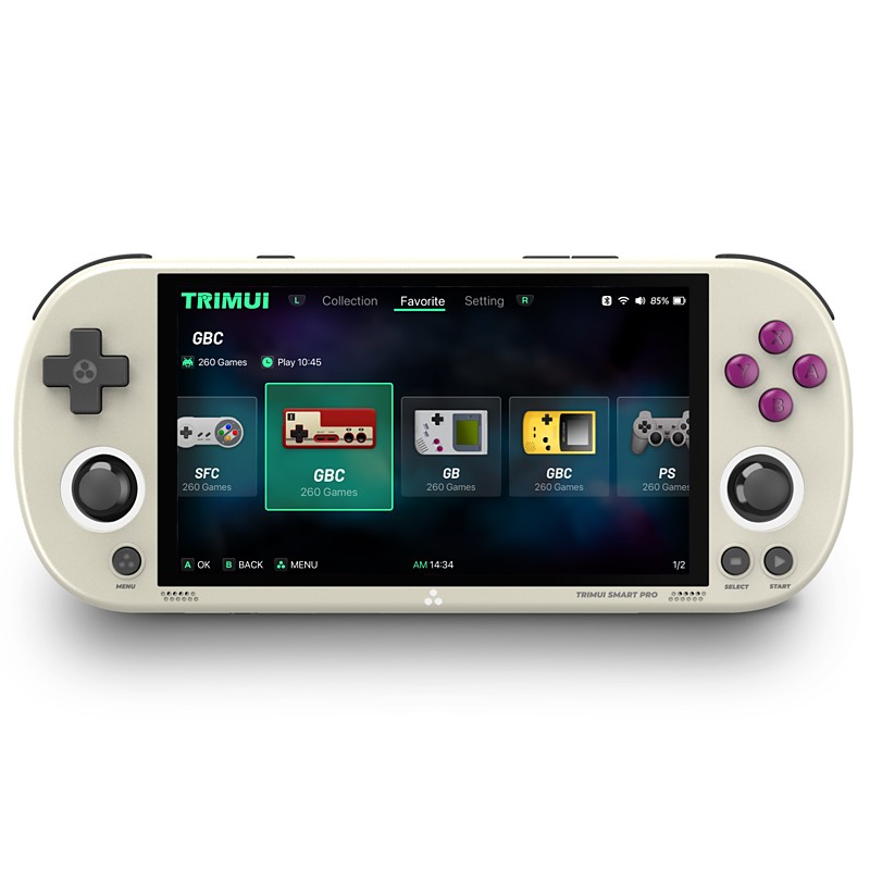 Trimui Smart Pro Handheld Game Console 4.96''IPS Screen Linux System Joystick RGB Lighting Smartpro Retro Video Game Player Gift