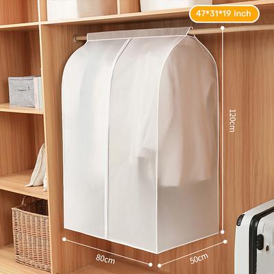 Garment Bags Dust Cover PEVA Clothes Cover Transparent Coat Hanging Clothes Storage Bag Premium Thickened Clothing Organizer Moisture-proof Dust-proof Clothes Cover