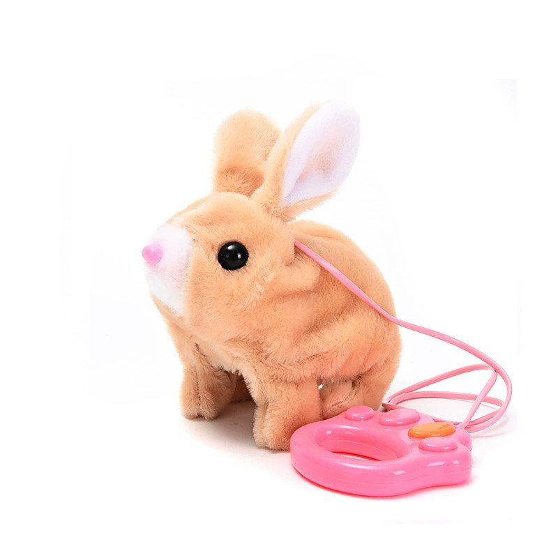 My Realistic Bunny Toy Interactive Electronic Pet Toys Bunnies can WalksEaster Plush Stuffed Bunny Toy Educational Toys for Kids Christmas Gift