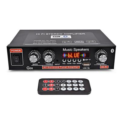 Big promo 800W Car Home 220V/110V 12V Bluetooth 4.0 High Performance 2 Channels TF/U Disk/Remote Control/Power Amplifier FM Radio Auto Power Amplifier