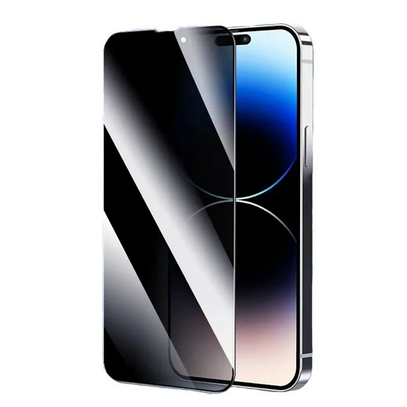 3 pcs Screen Protector For Apple iPhone 16 iPhone 15 Pro Max Plus iPhone 14 13 12 11 Pro Max Mini X XR XS Max 8 7 Plus Tempered Glass Privacy Anti-Spy 9H Hardness Anti-Fingerprint Explosion Proof 3D