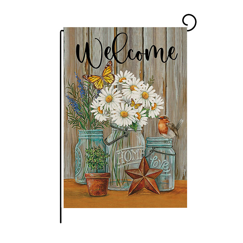 Summer Sunflowers Garden Flag 12 x 18 Inch Yard Patio Flags, Small Garden Flags for Outside, Outdoor Flags, Holiday Garden Flags