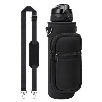 Mobile phone Bag Water Bottle Carrier Bag With Zipper Bag Compatible With 32oz Tumbler With Handle Gradient Color Water Bottle Holder For running hiking cycling and other outdoor activities