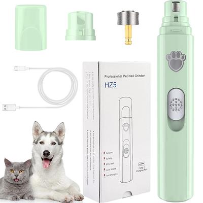 Dog Nail Grinder 2-Speed Rechargeable Dog Nail Trimmers for Large Medium Small Dogs Upgrade Professional Electric Pet Paws Grooming Quiet Puppy Grooming Tool for Dogs Cats