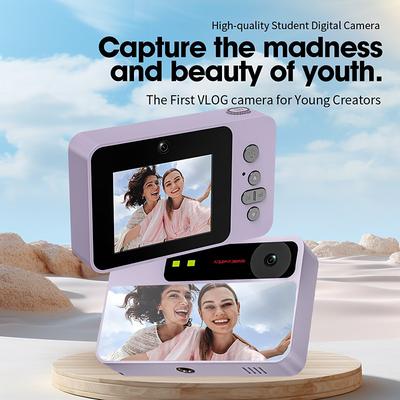 Digital Camera High-Definition Digicam Point and Shoot Camera Compact Camera Travel Camera Retro Camera 1080P 4X Zoom