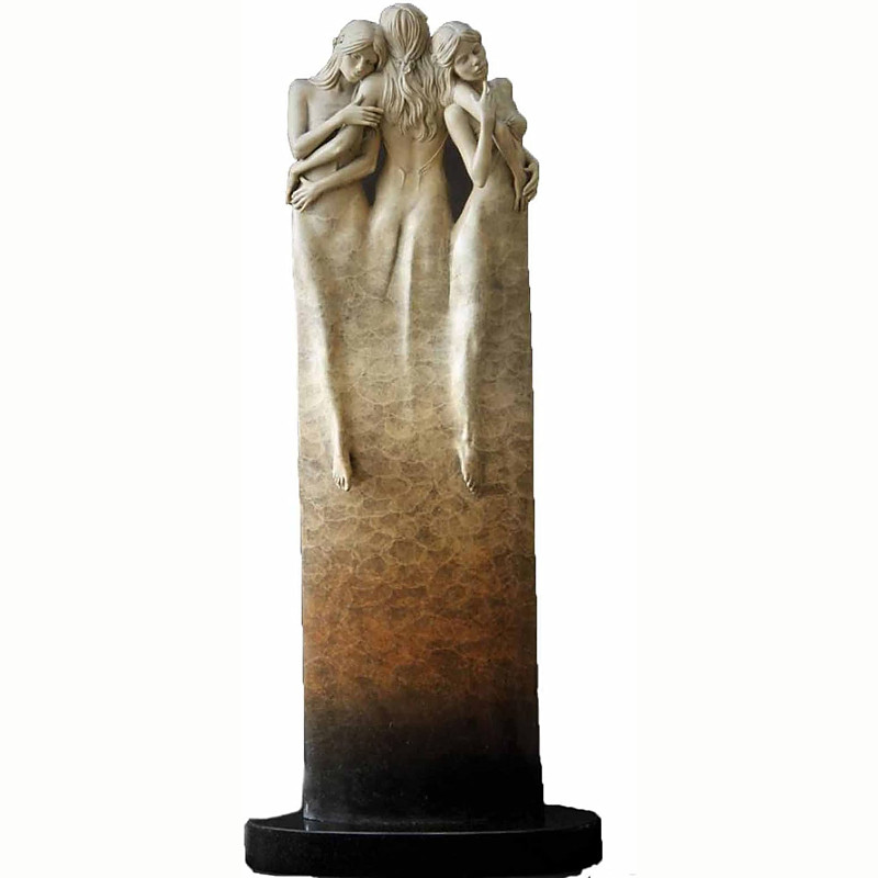 Three Goddess Embracing Statue, Handmade Resin Goddess Figurine Decor, Modern Statue for Home Living Room Office Decor, for Women