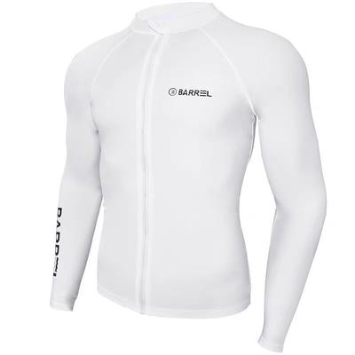 Men's Swim Shirt Lightweight Long Sleeve Swimwear Swimsuit Front Zip Swimming Surfing Beach Water Sports Printed Summer Spring Autumn