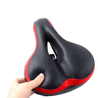 Most Comfortable Bicycle Seat, Bike Seat Replacement with Dual Shock Absorbing Ball Wide Bike Seat Memory Foam Bicycle Gel Seat