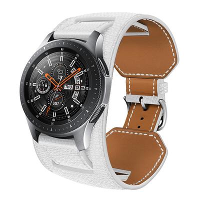 Watch Band for Samsung Watch 7/6/5/4 40/44mm, Galaxy Watch 5 Pro 45mm, Galaxy Watch 6/4 Classic 42/46/43/47mm, Watch 3, Active 2, Gear S3 S2 Genuine Leather Replacement Strap 20mm 22mm Wristband