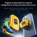 MEMO CX12, dispositivo di raffreddamento per telefono cellulare con batteria esterna, radiatore con ventola di raffreddamento a ghiaccio a semiconduttore magnetico con AI