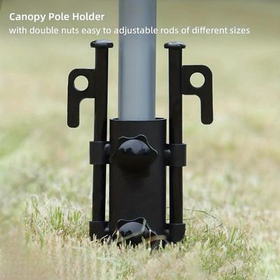 Camping Tent Rod Holders - Beach Umbrella Rod Holders - Windproof Awning Rod Holder, Plant Umbrella Shade for Potted Plants, Beach Umbrella Stand, Awning Support Poles