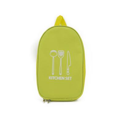 Portable Storage Pouch for BBQ Camp,Canvas Cookware Knife Storage Bag,Camping Cookware Storage Bag for BBQ Camp Cookware Kitchen Pattern