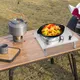 Fornello da tavolo pieghevole da campeggio all'aperto, fornello da campeggio a gas portatile, fornello da campeggio in acciaio inossidabile da 2600 W, per viaggi in camper, barbecue