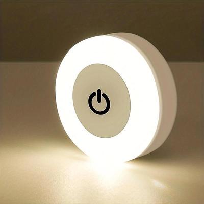 Touch Light Led Tap Light 3 Colors Adjustable Closet Light Portable Wireless Under Cabinet Lights Dimmable Lights For Bedroom Kitchen Counter Stair Hallway