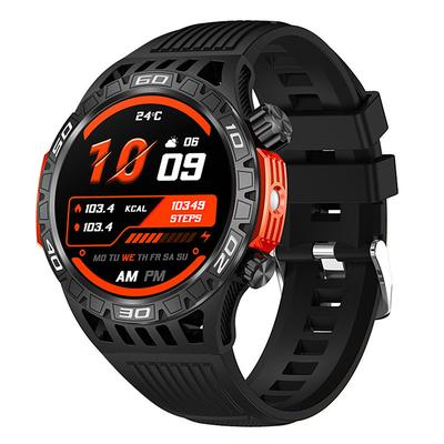 HT22 Smart Watch 1.46 Inch Screen Bluetooth Call IP68 Waterproof LED Flashlight Large Battery 100 Sports GPS Fitness Track Smart Watch