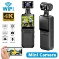 128GB Ultra HD 4K Mini telecamera WiFi Videoregistratore digitale portatile Polizia BodyCam Videocamera in miniatura per visione notturna a infrarossi