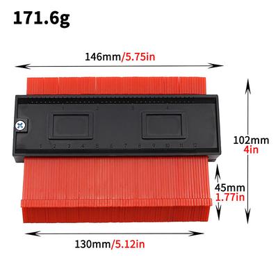 Contour Gauge Tool, Super Gauge Shape and Outline Tool for Corners and Contoured, Woodworking DIY Tools, Iregular Shape Multifunctional Measuring Tool