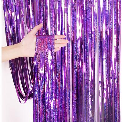 Laser Rain Curtain Birthday Scene Decoration Wedding Background Wall Decoration Tassel Door Curtain Party Decoration Rain Curtain