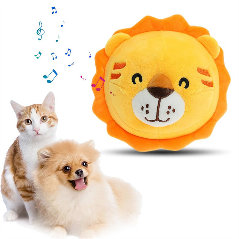 Active Moving Pet Plush Toy 2024 New Interactive Dog Toy for Boredom Squeaky Dog Toys for Small Dogs Moving Dog Ball Toy Pig Plush Sound Electronic Dog Toy Rechargeable Pet Bouncing Balls Toy