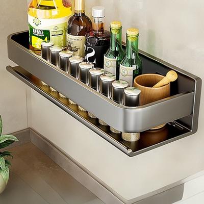 Hanging Spice Rack Bathroom Wall Shelf, 30/40/50cm Wall Mounted Spice Rack Cabinet Wall Spice Rack Organizer Waterproof and Rustproof Seasoning Organizer