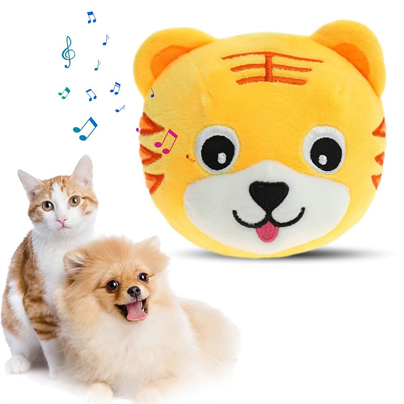 Active Moving Pet Plush Toy 2024 New Interactive Dog Toy for Boredom Squeaky Dog Toys for Small Dogs Moving Dog Ball Toy Pig Plush Sound Electronic Dog Toy Rechargeable Pet Bouncing Balls Toy
