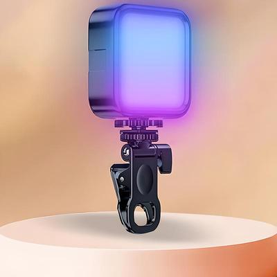 Selfie Light, Phone Light with 3 Lighting Modes/5 Brightness Levels, Portable Phone Ring Light for Makeup, Live Stream, Rechargeable Clip Video Light for iPad/Camera/Laptop