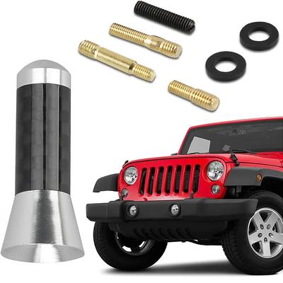 Car Carbon Fiber Antenna Aluminum Signal Car Radio Antenna Metal Aluminum Antenna Modification Supplies Decoration