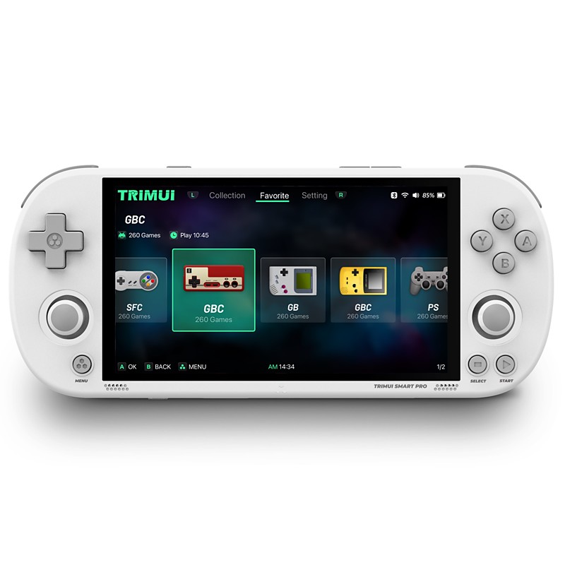 Trimui Smart Pro Handheld Game Console 4.96''IPS Screen Linux System Joystick RGB Lighting Smartpro Retro Video Game Player Gift
