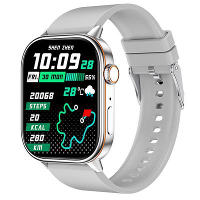 iMosi QX17 Smart Watch 2.01 inch Smartwatch Fitness Running Watch Bluetooth Pedometer Call Reminder Sleep Tracker Compatible with Android iOS Women Men GPS Hands-Free Calls Waterproof IP68 40mm Watch