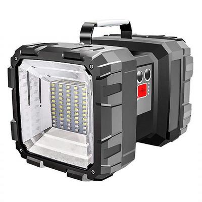 Super Bright 100000LM Handheld LED Spotlight Flashlight, Waterproof Rechargeable Double Head Floodlight for Outdoor Camping