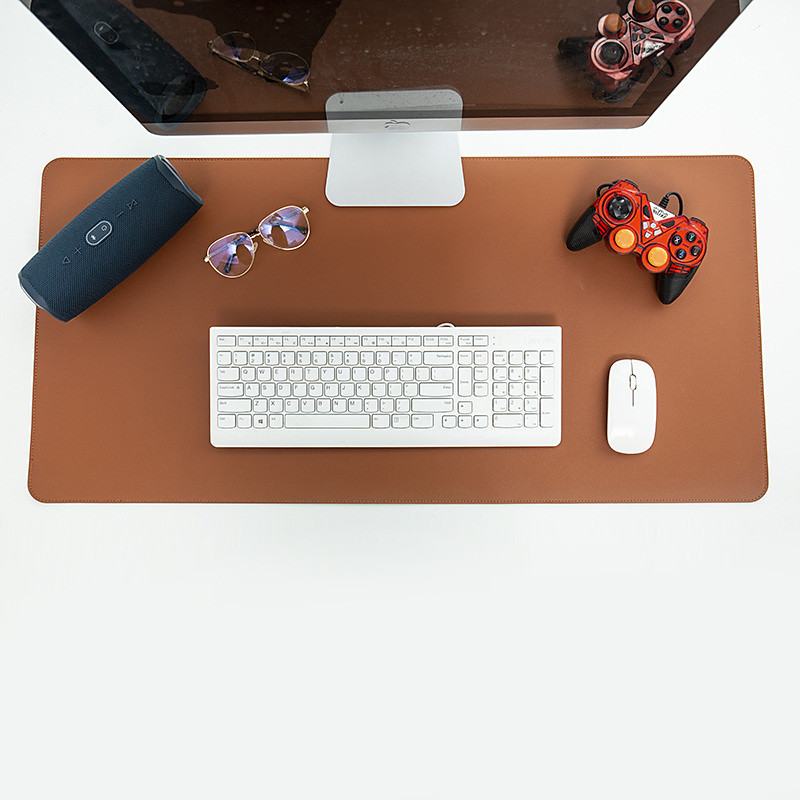 Extra Large Waterproof PU Mouse Pad for Computer Office Desk Writing Desk Pad with Edge Protection