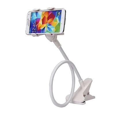 Universal Phone Holder Bed Gooseneck Mount - Cell Phone Clamp Clip for Desk, Flexible Lazy Long Arm Headboard Bedside, Overhead Mount Stand, Compatible with iPhone Samsung Galaxy Phones