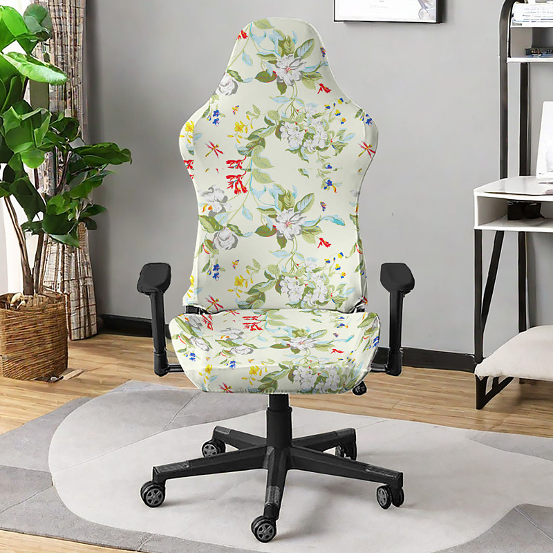 Stretch Rotating Covers Gaming Chair Covers Covelvet Gaming Chair Slipcover Computer Chair Seat Covers for Armchair, Swivel Chair, Adults Video Game Chair,Computer,Boss Chair